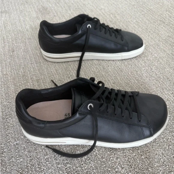 Birkenstock Black and White Sneakers with Leather Upper - Picture 2 of 5